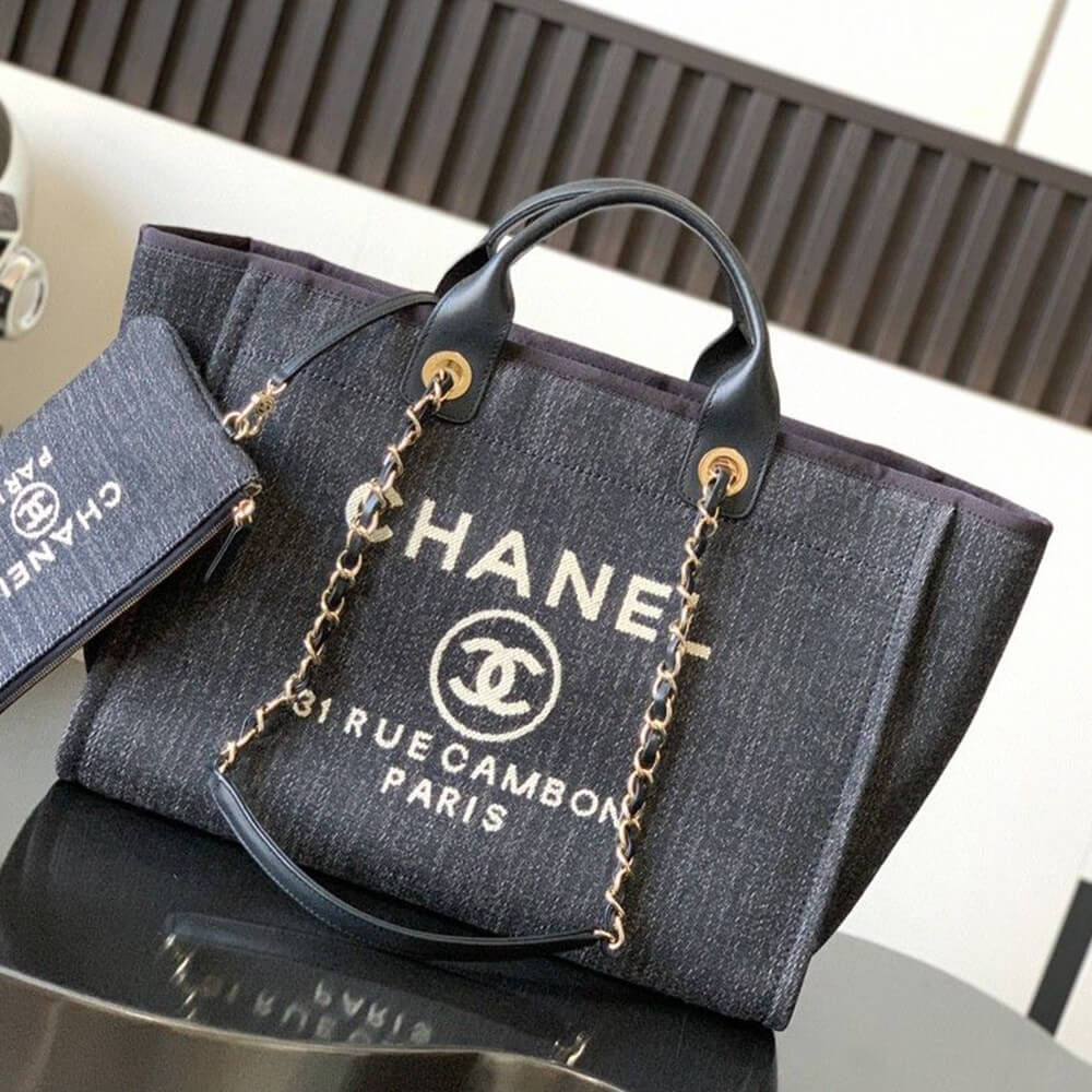 CHANEL LARGE DEAUVILLE TOTE(HIGH-END GRADE)